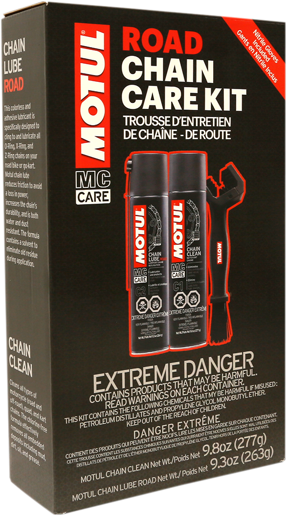 Motul Chain Care Kit - Road - Aerosol