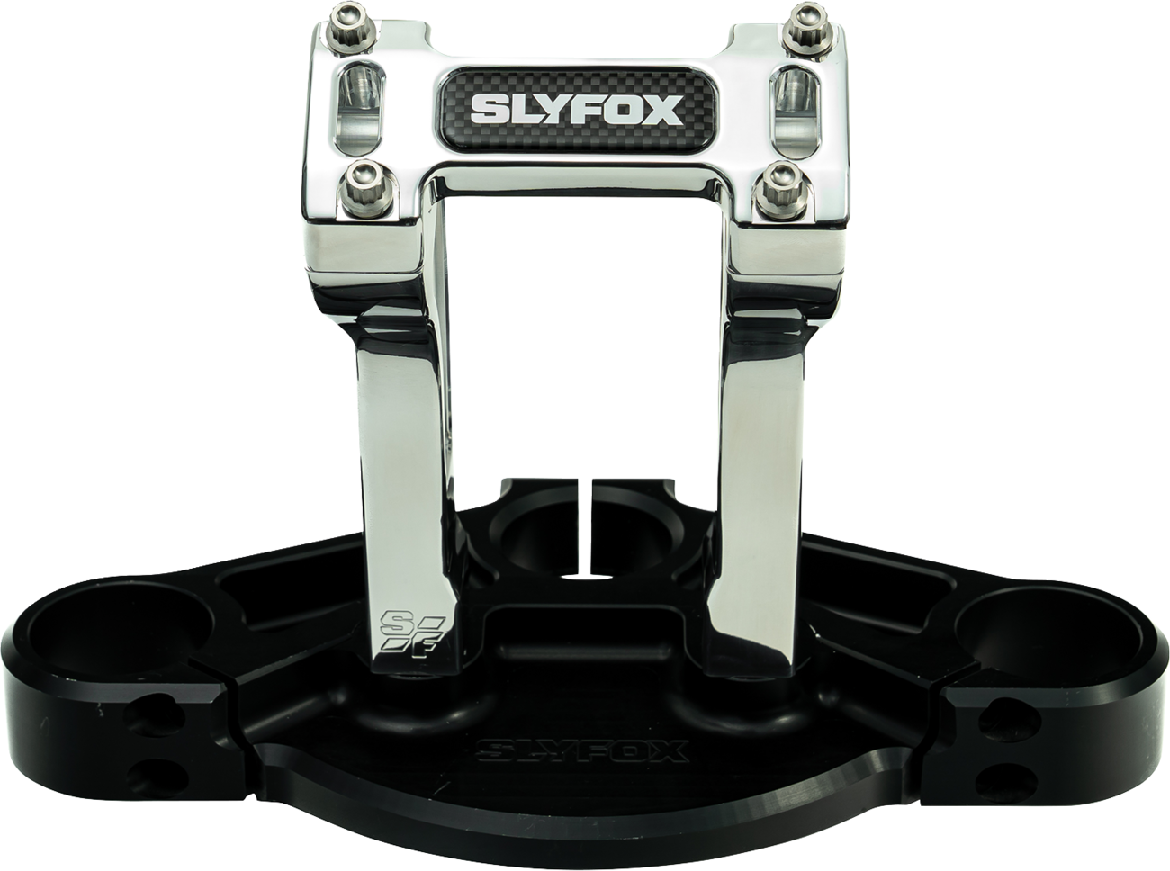 Slyfox Handlebar Riser Kit - Pullback - 1-1/8" Clamping - 6" Rise - Raw