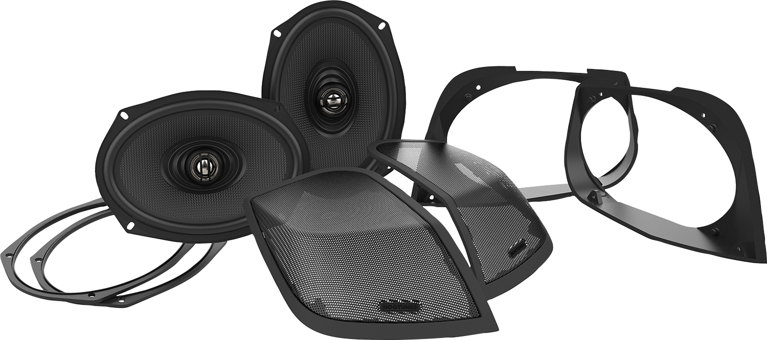 Hogtunes Cut-In Lid Kit With Speakers - '14-'23 FLHT/FLHX/FLTR