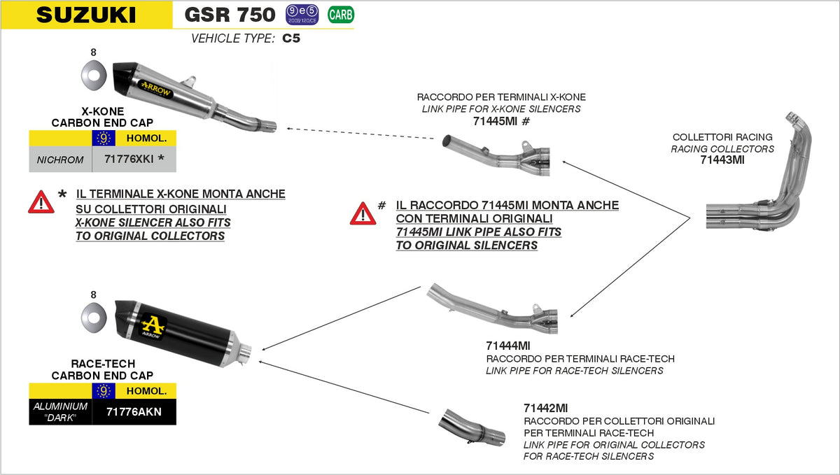 Arrow 71443MI Racing Headers
