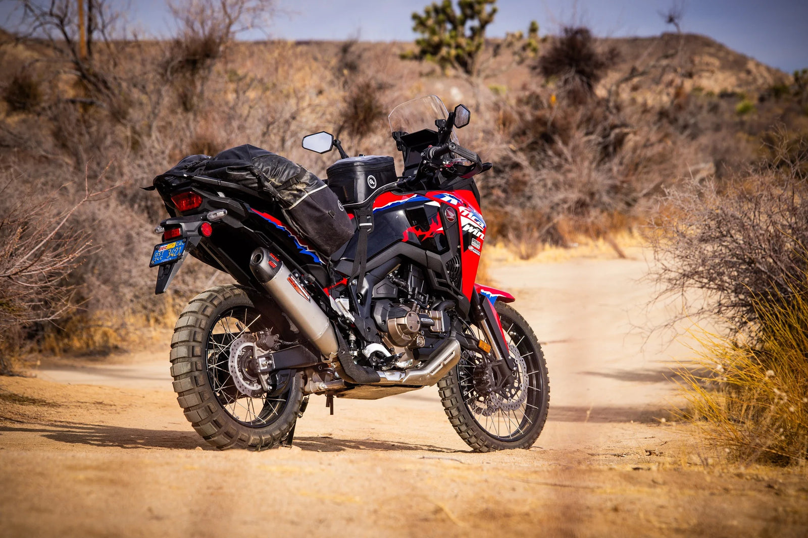 Yoshimura Africa Twin 20-26 RS-12 Stainless Slip-On Exhaust, W/ Stainless Muffler