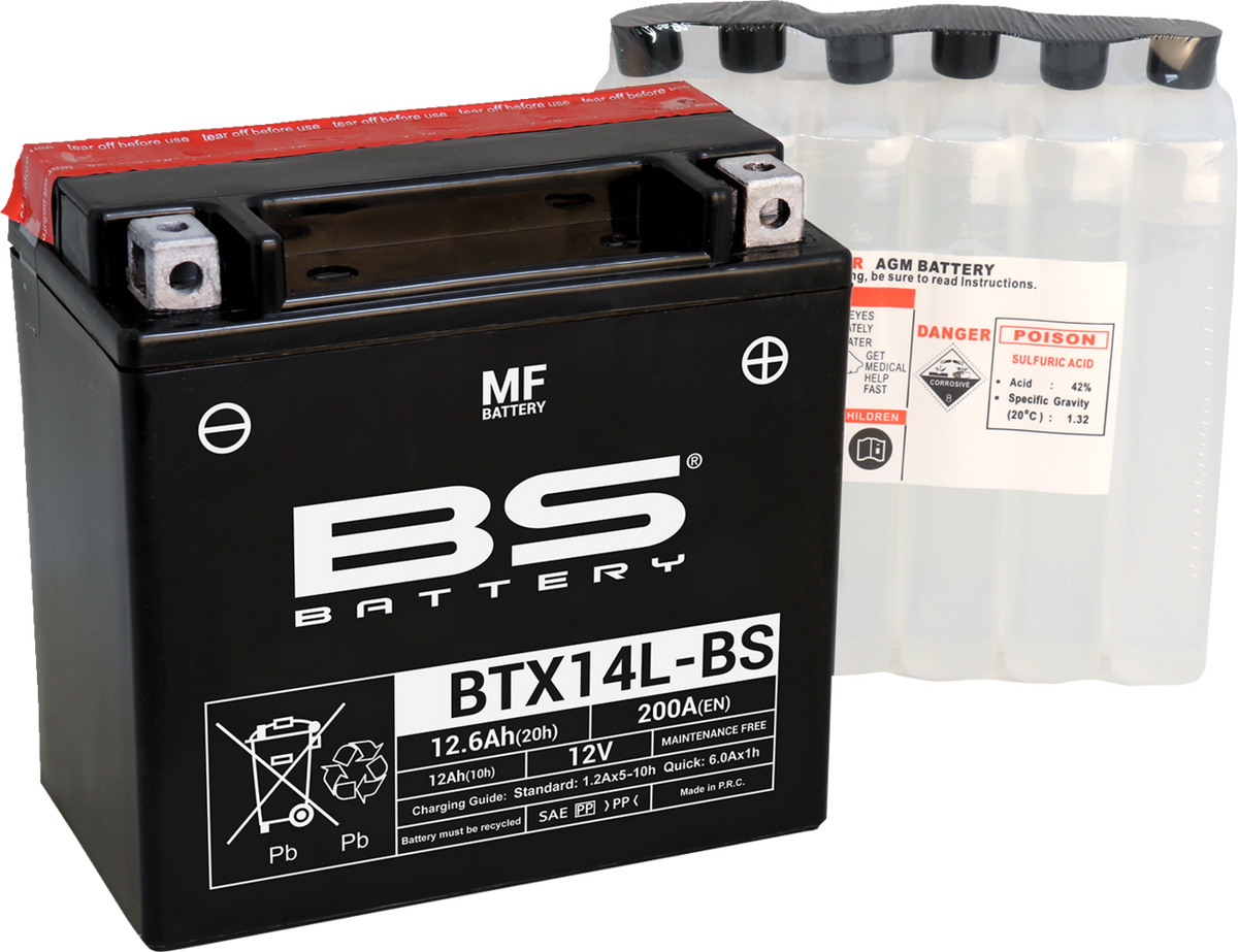 BS Battery Battery - BTX14L-BS (YTX)