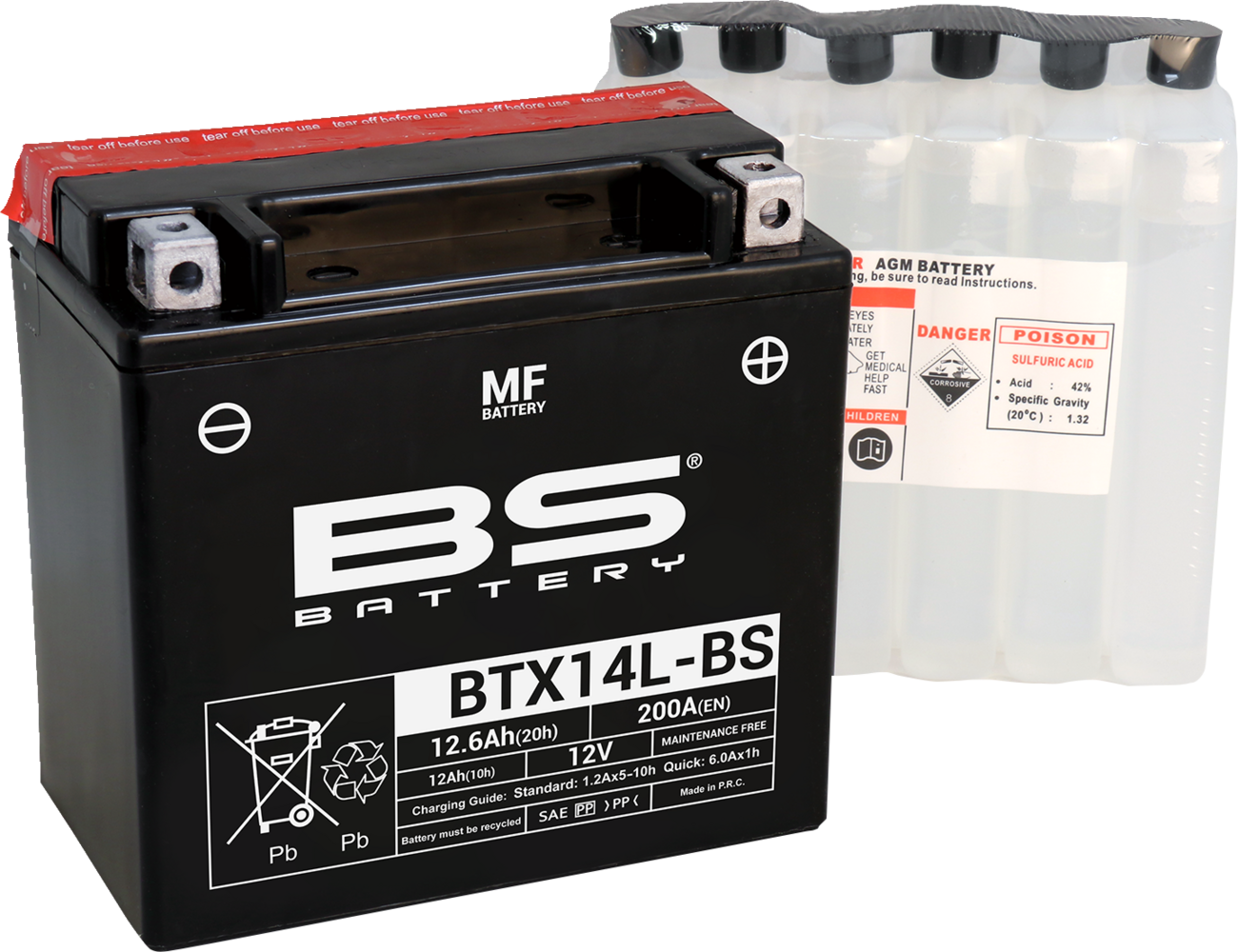 BS Battery Battery - BTX14L-BS (YTX)