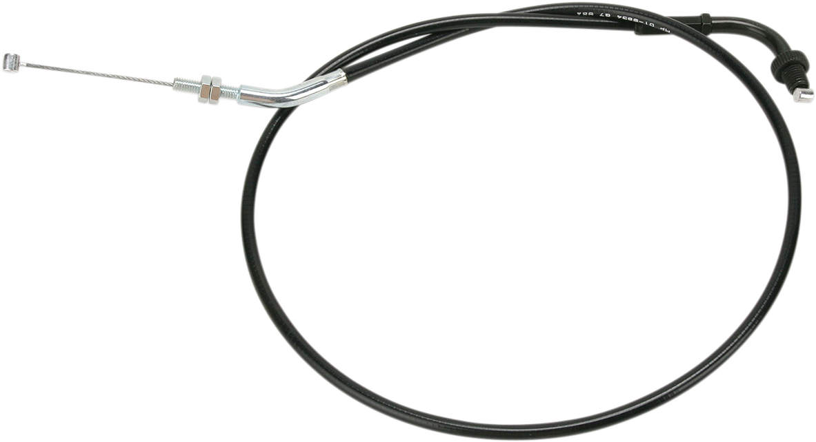 Motion Pro Black Vinyl Throttle Cable - Pull - '75-'80 Honda/Kawasaki