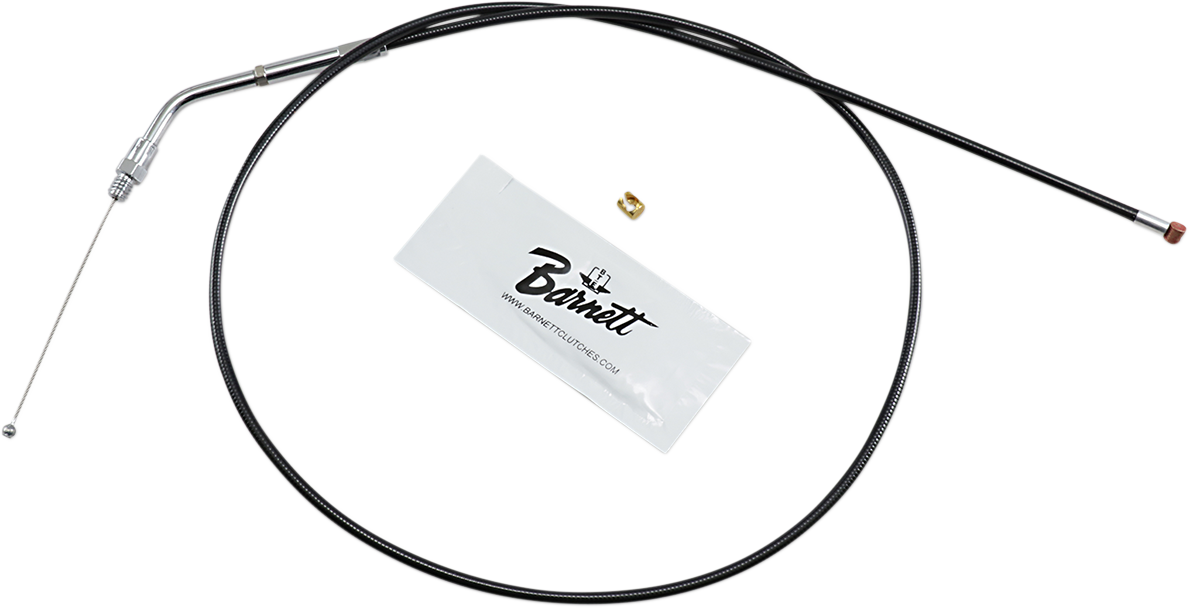Barnett Black Vinyl Throttle Cable - +6" Size - 39" Length