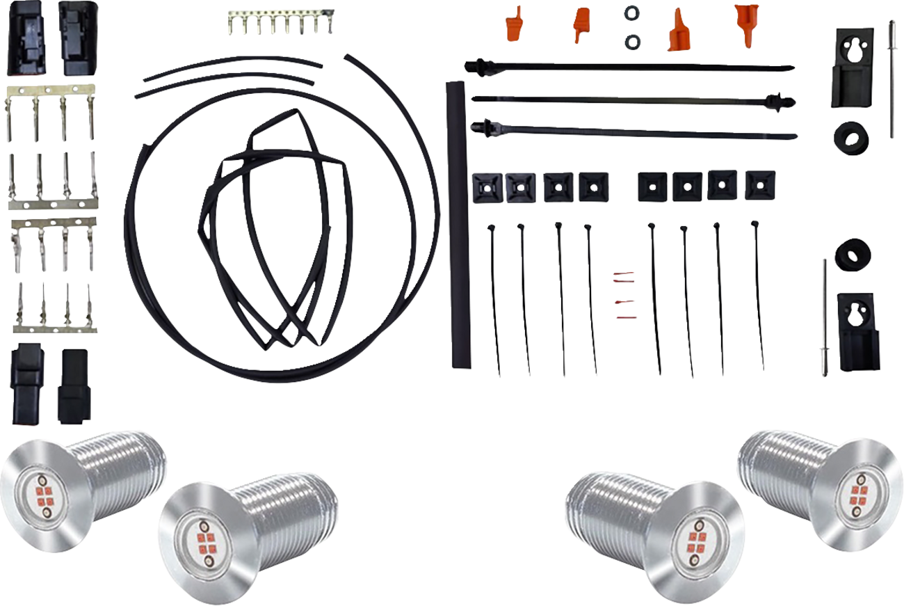 Paul Yaffe Bagger Nation Bag Bolts Taillight Kit With Lightning Bolts