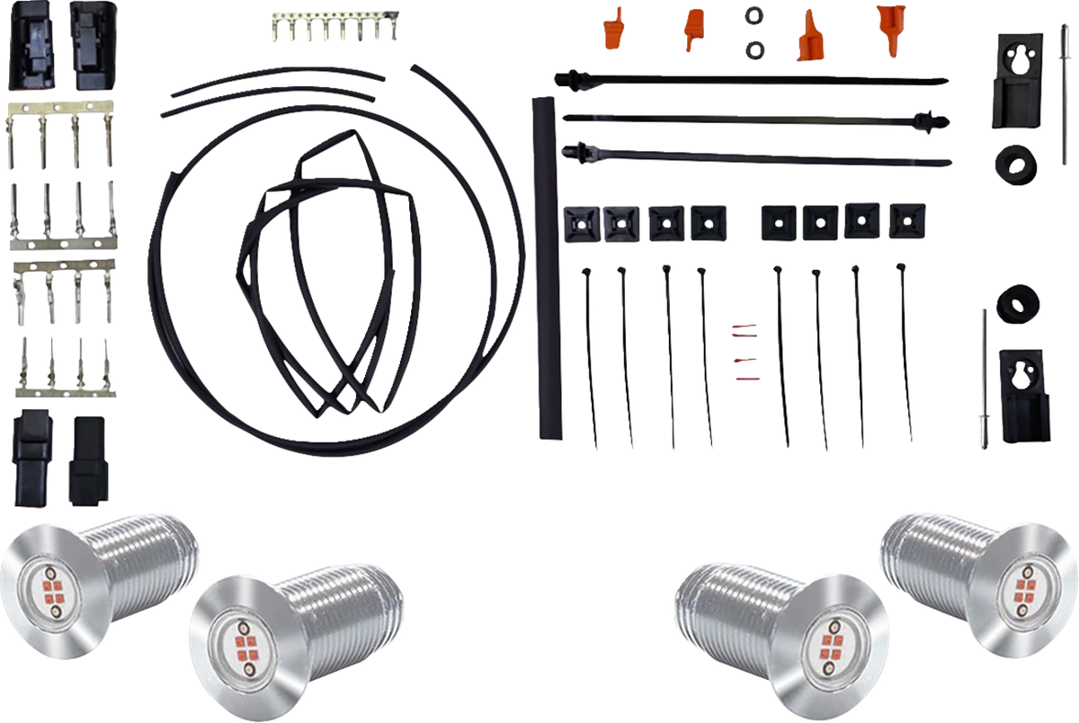 Paul Yaffe Bagger Nation Bag Bolts Taillight Kit With Lightning Bolts