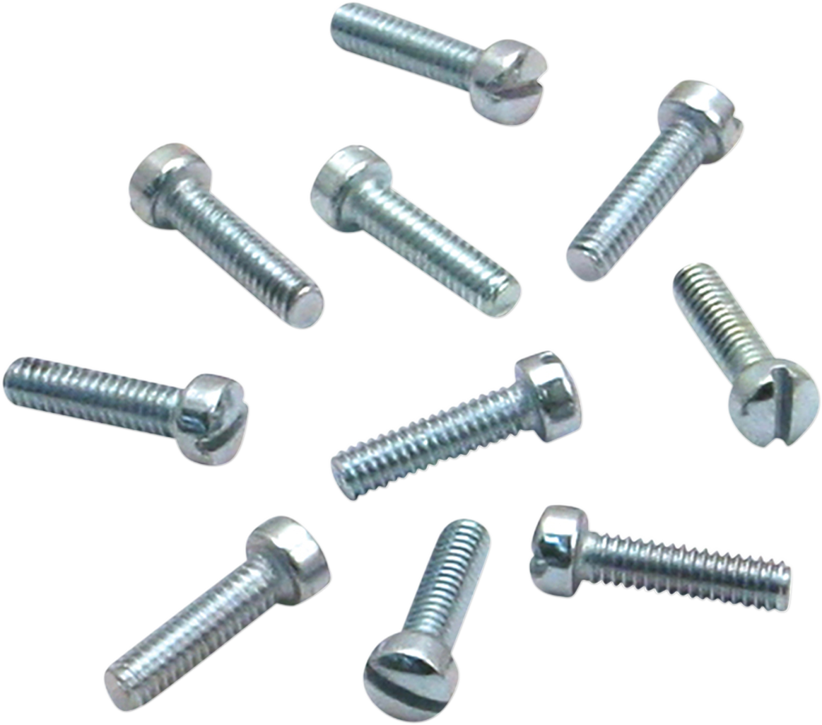 S&amp;S Cycle Slotted Flat Head Screws - 10-Pack