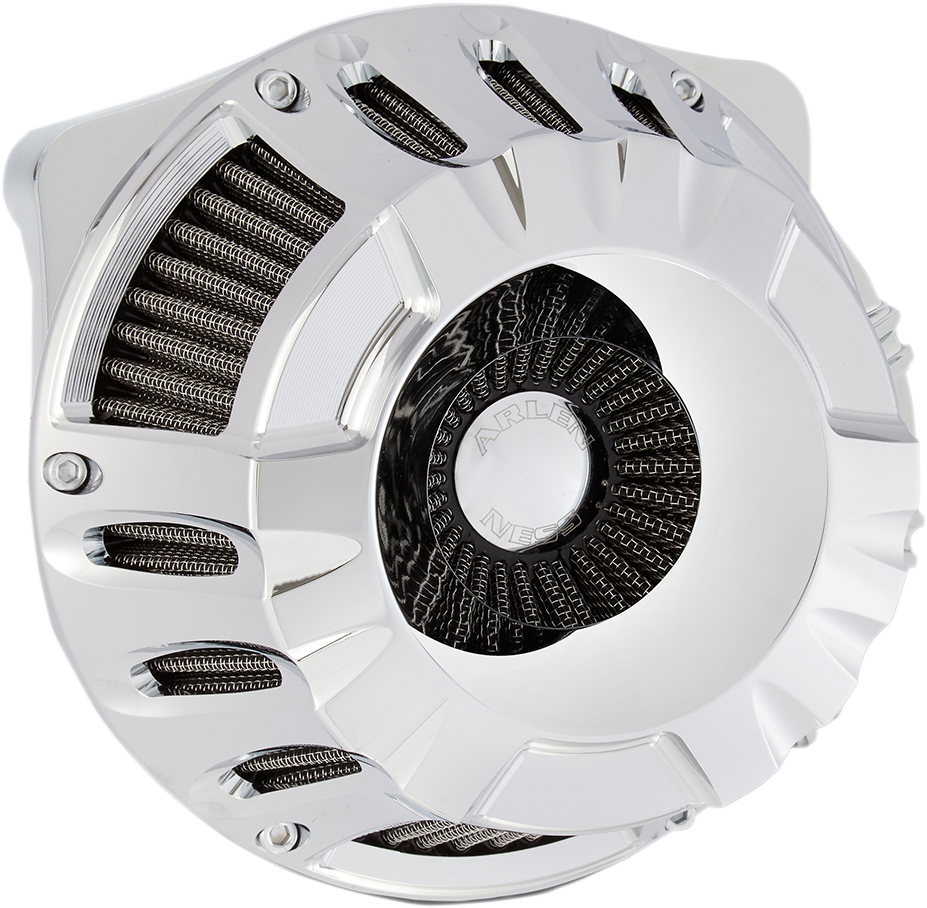 Arlen NESS Inverted Series Air Cleaner Kit - Chrome
