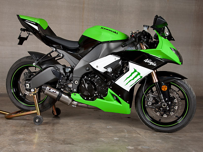 M4 Exhaust 2010 ZX10R Street Slayer Titanium Slip On