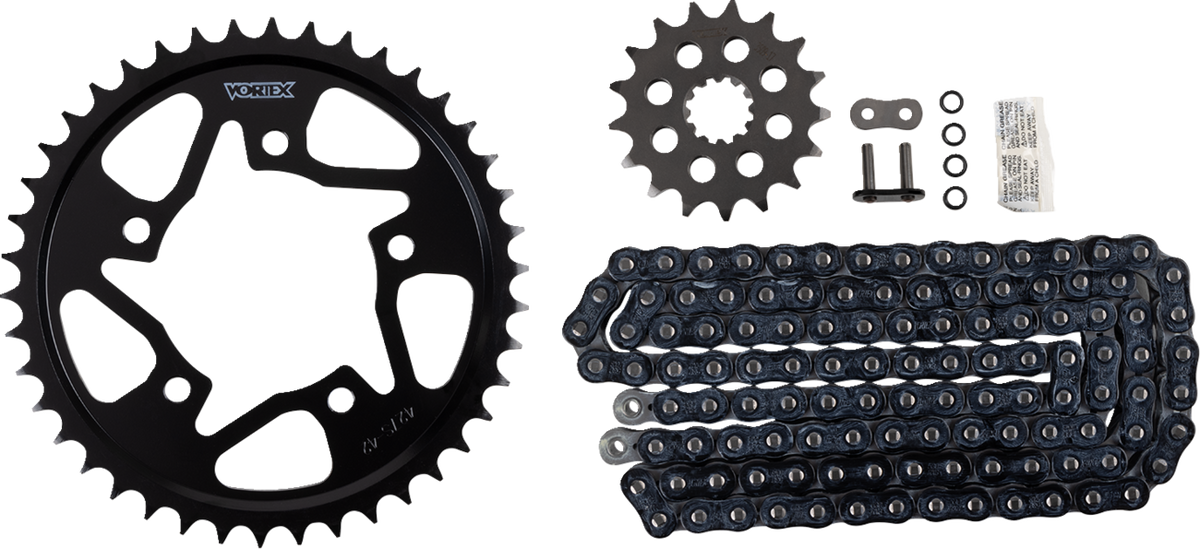 Vortex Chain And Sprocket Kit - WSS - Black - Kawasaki Ninja ZX-14/R