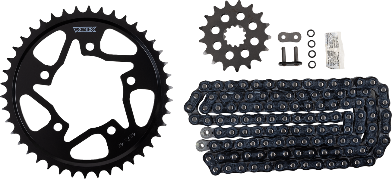 Vortex Chain And Sprocket Kit - WSS - Black - Kawasaki Ninja ZX-14/R