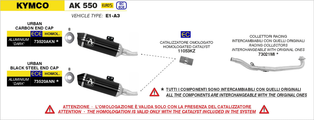 73520AKN Urban Aluminium Dark Slip On With Carbon Fiber End Cap
