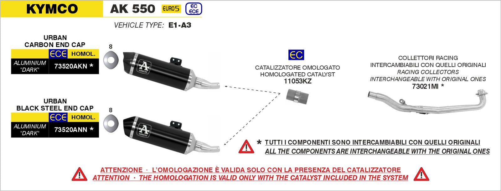 73021MI Racing Headers Interchangeable With Original Ones