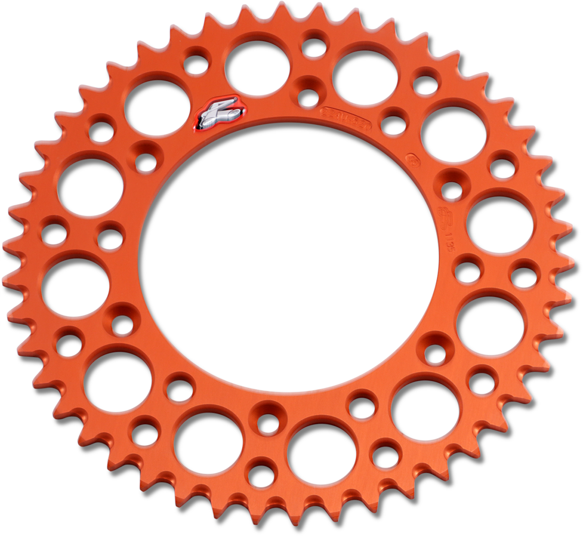 Renthal Rear Sprocket - Aluminum - 46 Tooth - Orange