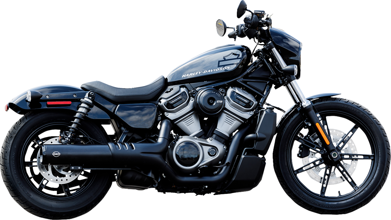S&S Cycle 4-1/2" Grand National Slip-On Muffler - Black - RH975 Nightster