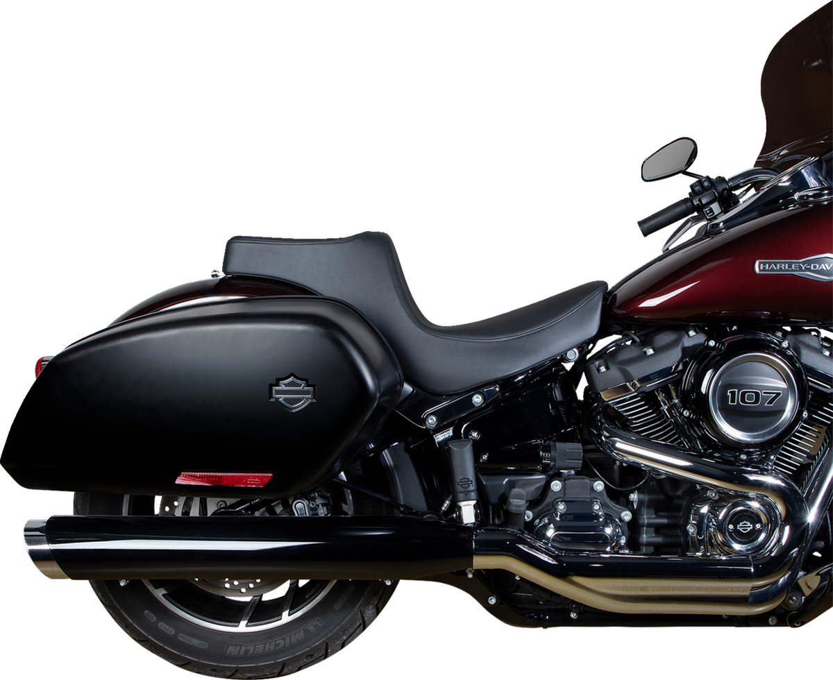 Drag Specialties Seats Predator III 2-Up Seat - Vinyl - Smooth - Black - FL/FX '18-'24