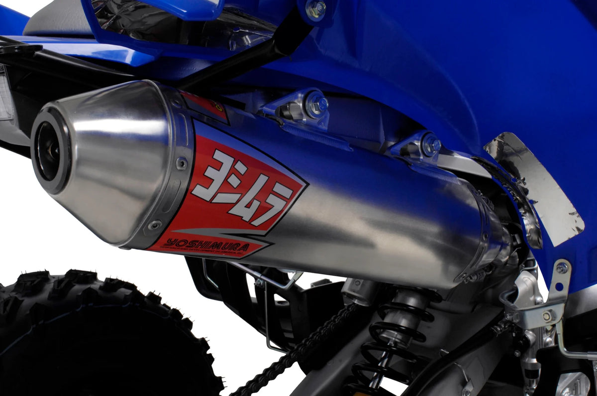Yoshimura RAPTOR 700/R/SE 06-26 RS-2 Stainless Slip-On Exhaust, W/ Aluminum Muffler