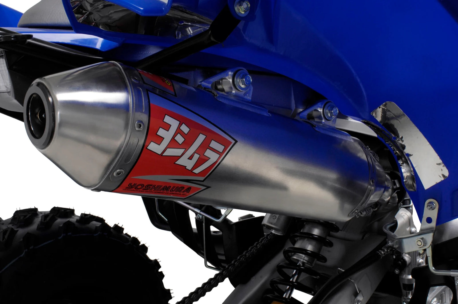 Yoshimura RAPTOR 700/R/SE 06-26 RS-2 Stainless Slip-On Exhaust, W/ Aluminum Muffler