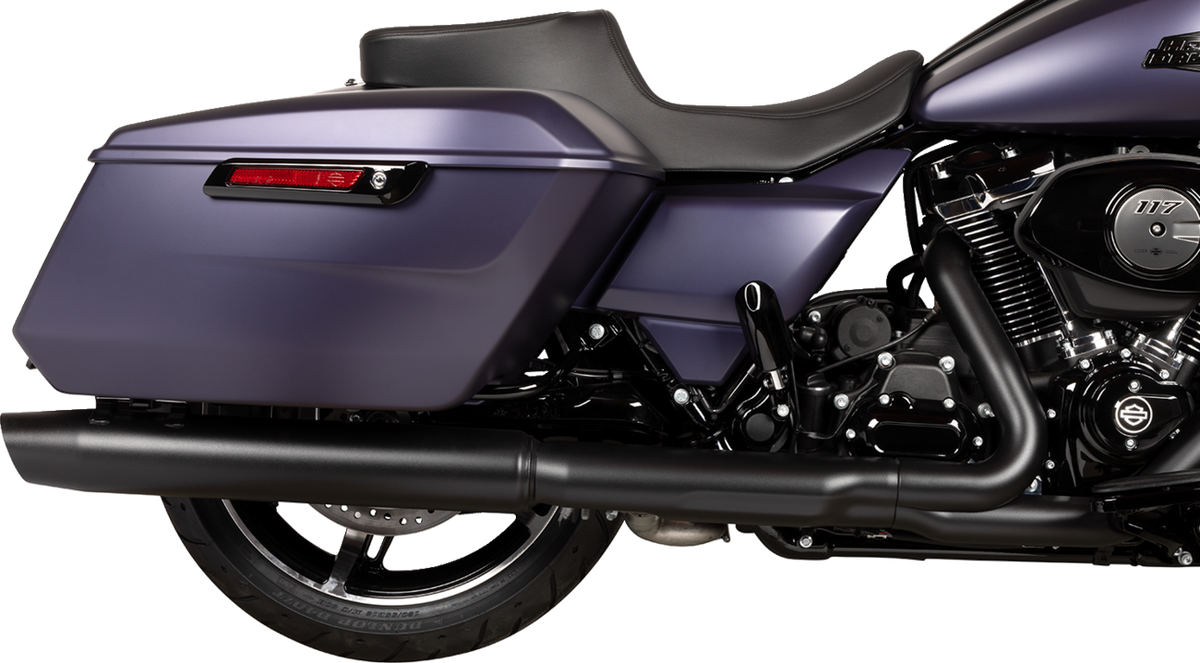 Drag Specialties Seats Predator 2-Up Seat - Solar Leather - Smooth - W/O Backrest - FLT/FLH '23-'24