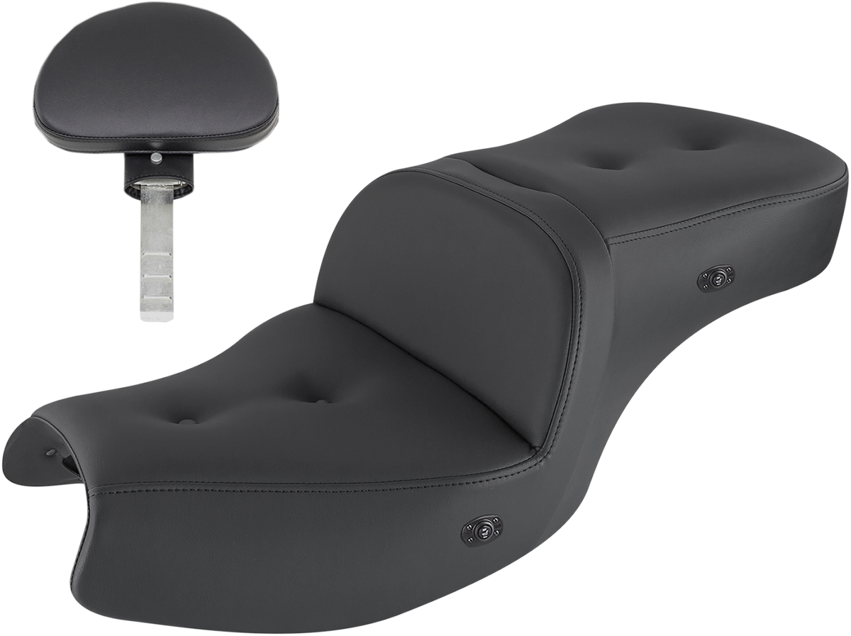 Saddlemen Pillow-Top Heated Roadsofa™ Seat - With Backrest