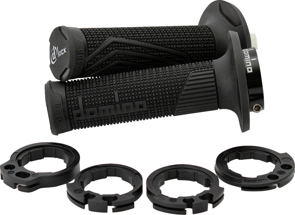 Domino D100 D-Lock Grips - Black