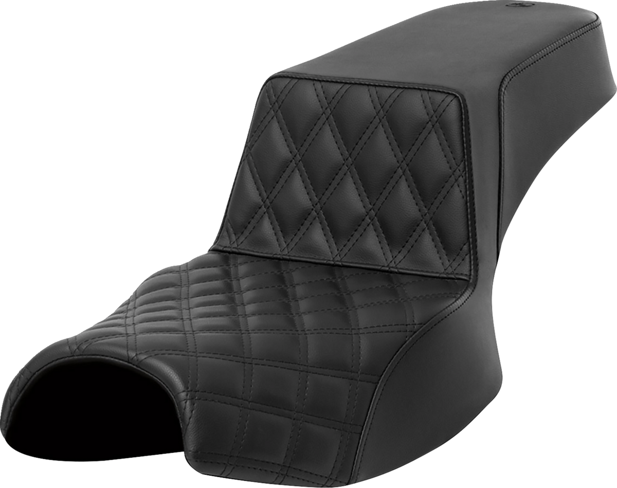 Saddlemen Step-Up Seat - Front Lattice Stitch - Extended Reach - Challenger '20-'24