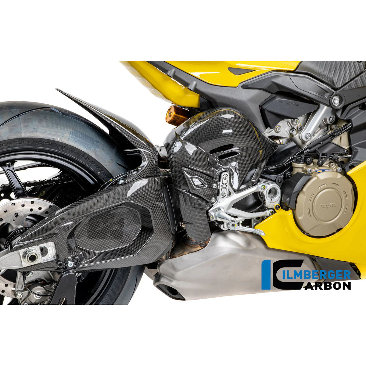 Ilmberger Carbon Fiber Swingarm Cover Set For Ducati Panigale V4 V4S Tricolore