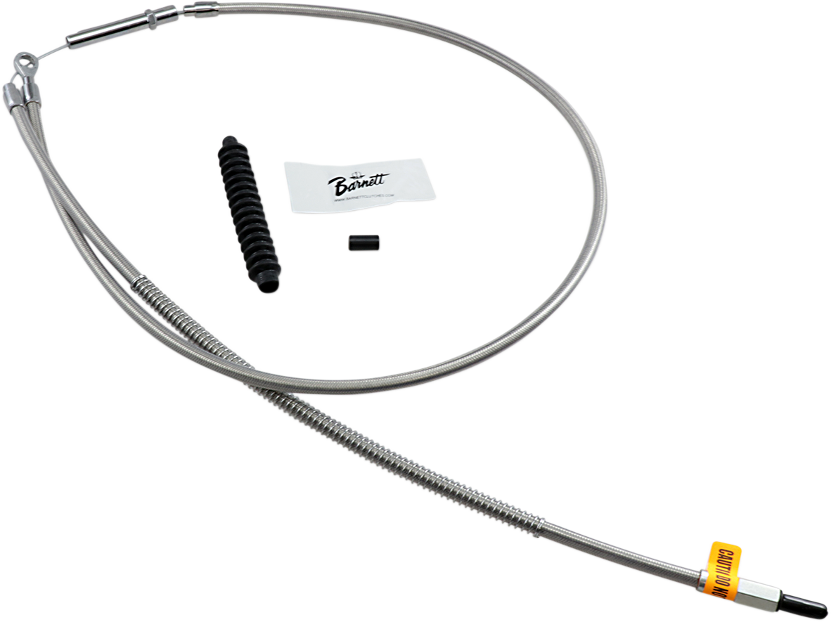 Barnett High-Efficiency Stainless Steel Clutch Cable For Harley-Davidson - +6" - '08-'16 Touring/Trike