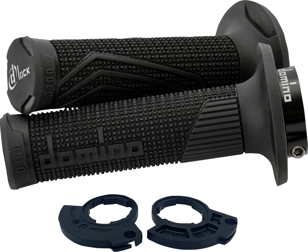 Domino D100 D-Lock Grips - Single Cable - Black
