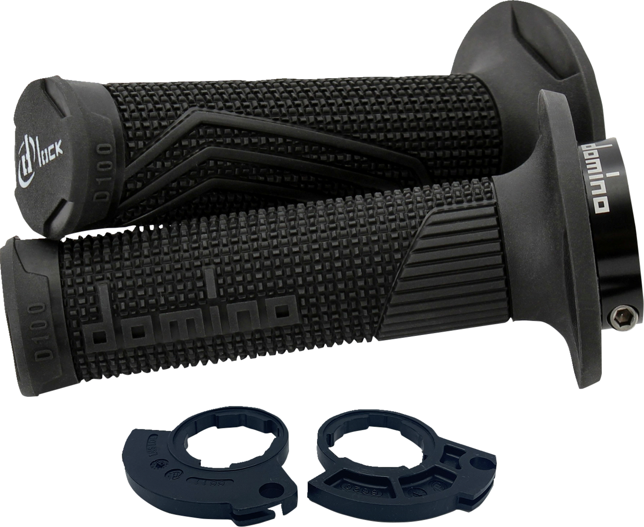 Domino D100 D-Lock Grips - Single Cable - Black