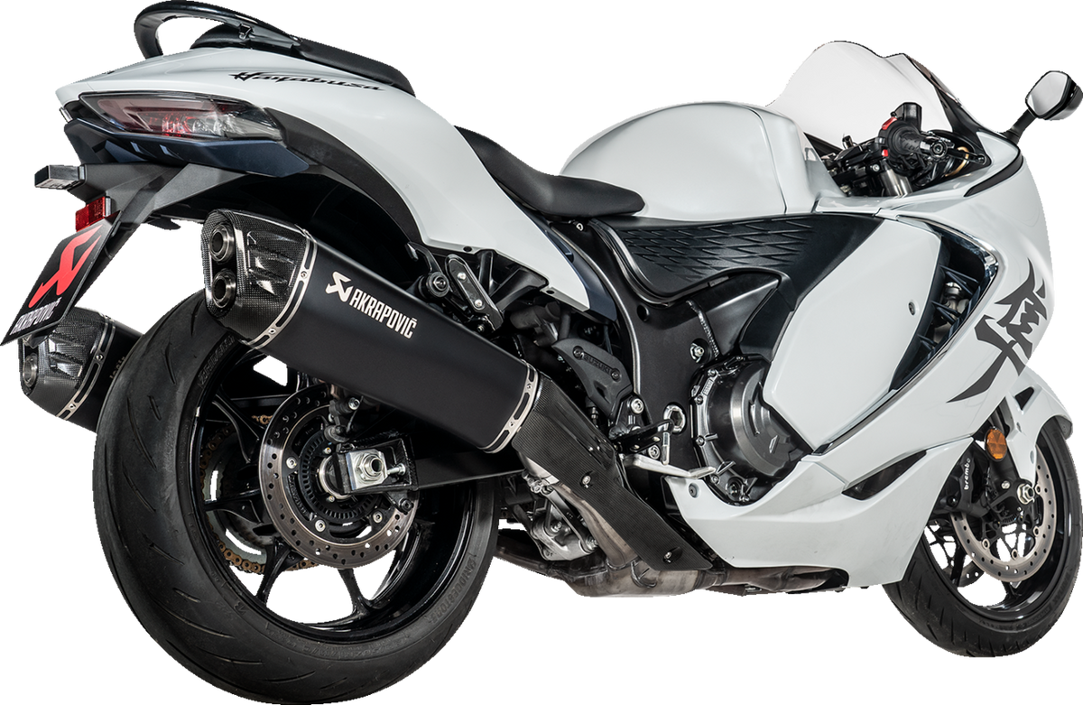 Akrapovic Slip-On Line Mufflers - Titanium Black - Suzuki GSX-1300R Hayabusa