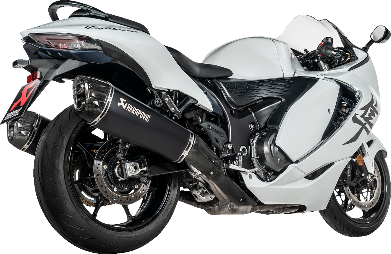 Akrapovic Slip-On Line Mufflers - Titanium Black - Suzuki GSX-1300R Hayabusa