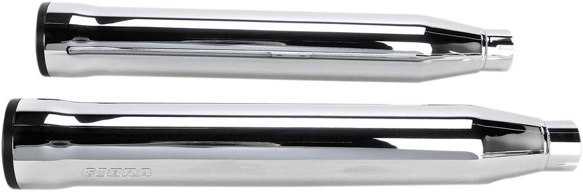 Cobra Slip-On Mufflers With Race Pro Tips - 3" - Chrome - '07-'17 FLSTF/FXSTD