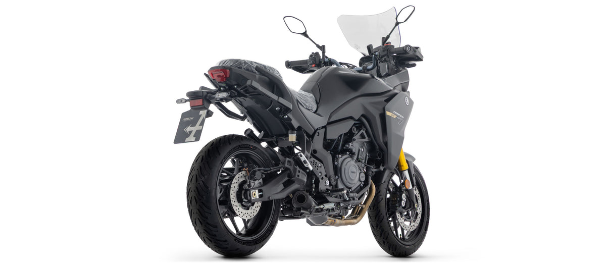 Arrow Full System Racing With Icon Aluminium Dark" Slip On"