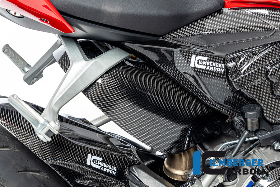 Ilmberger Carbon Exhaust Protection Ducati Streetfighter V2 - Gloss