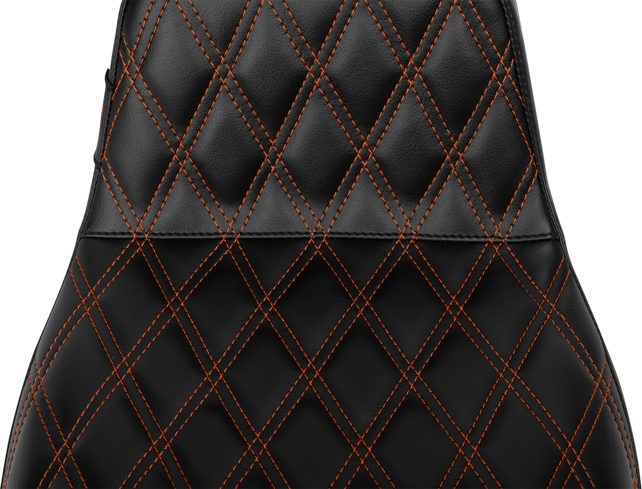 Le Pera Tailwhip Daddy Long Legs Seat - Burnt Orange Double Diamond Stitch - FLH/FLT '23-'25