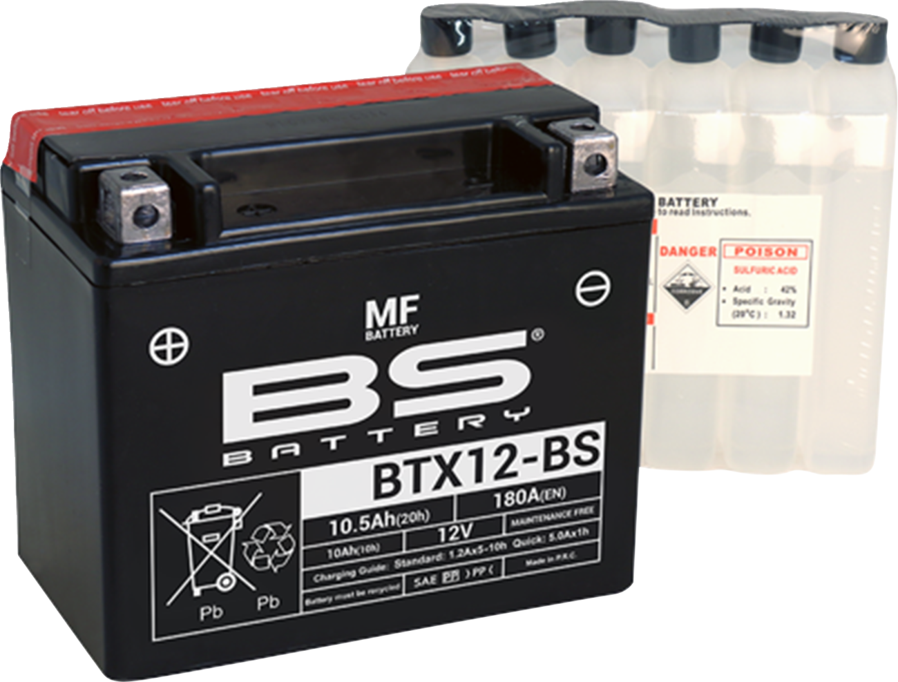 BS Battery Battery - BTX12-BS (YTX)