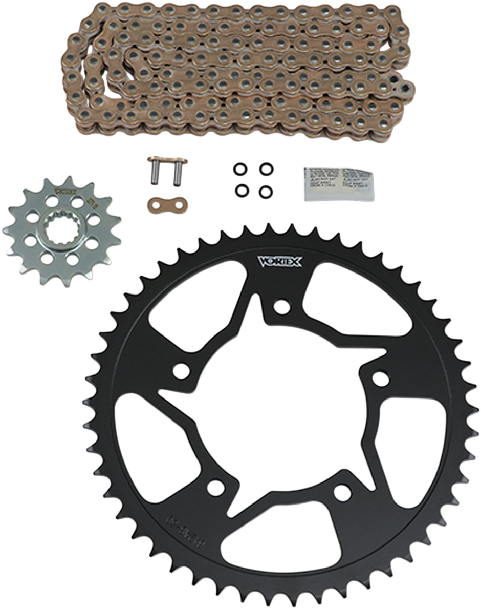 Vortex Chain And Sprocket Kit - HFRS - Gold - Yamaha RZF-R6