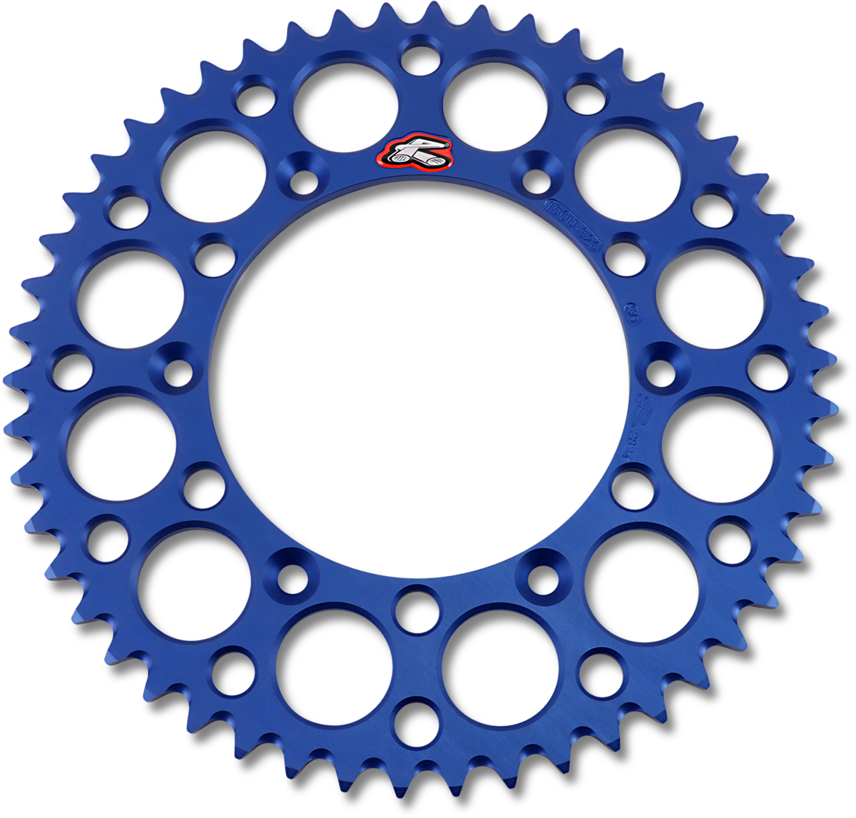 Renthal Rear Sprocket - Aluminum - 50 Tooth - Blue - Yamaha