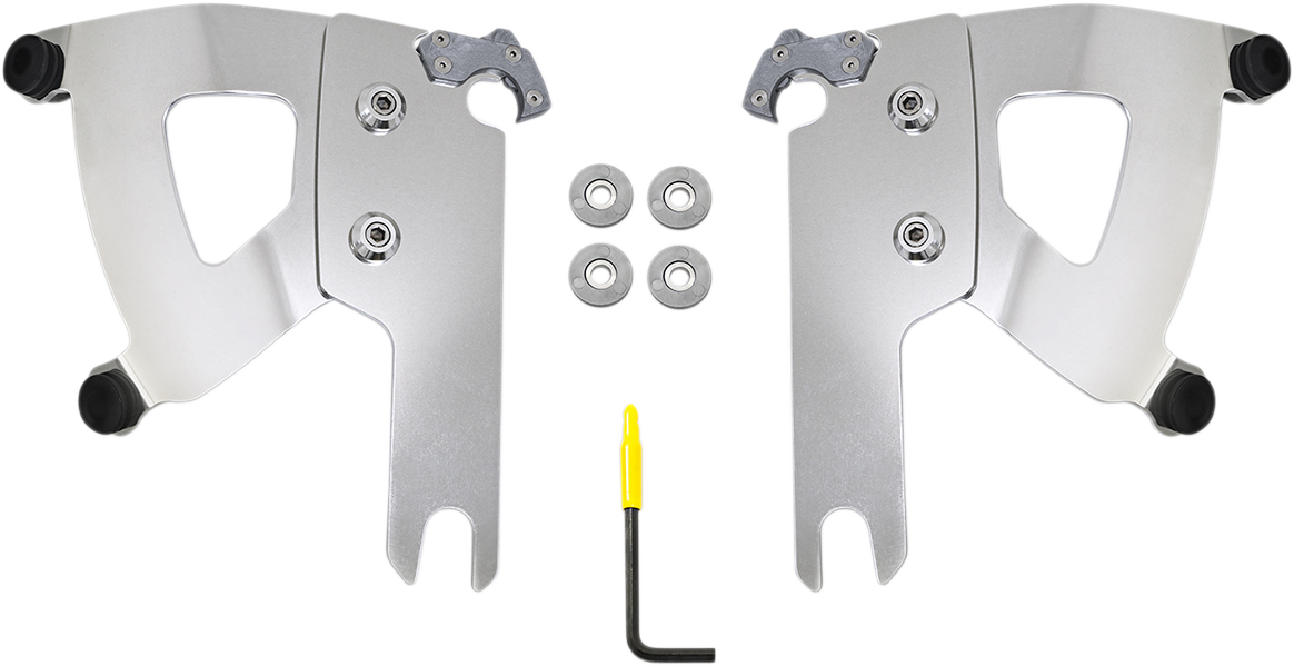 Memphis Shades Road Warrior Mounting Kit - Polished - FLHR