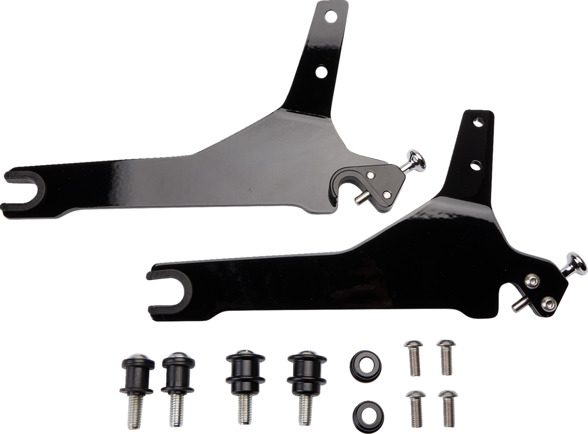 Cobra Backrest Kit - 14" - Black - Softail