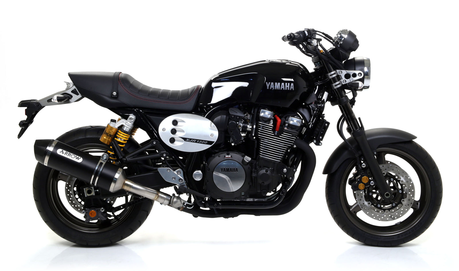 Arrow 71844AKN Race-Tech Aluminium Dark Slip On With Carbon End Cap