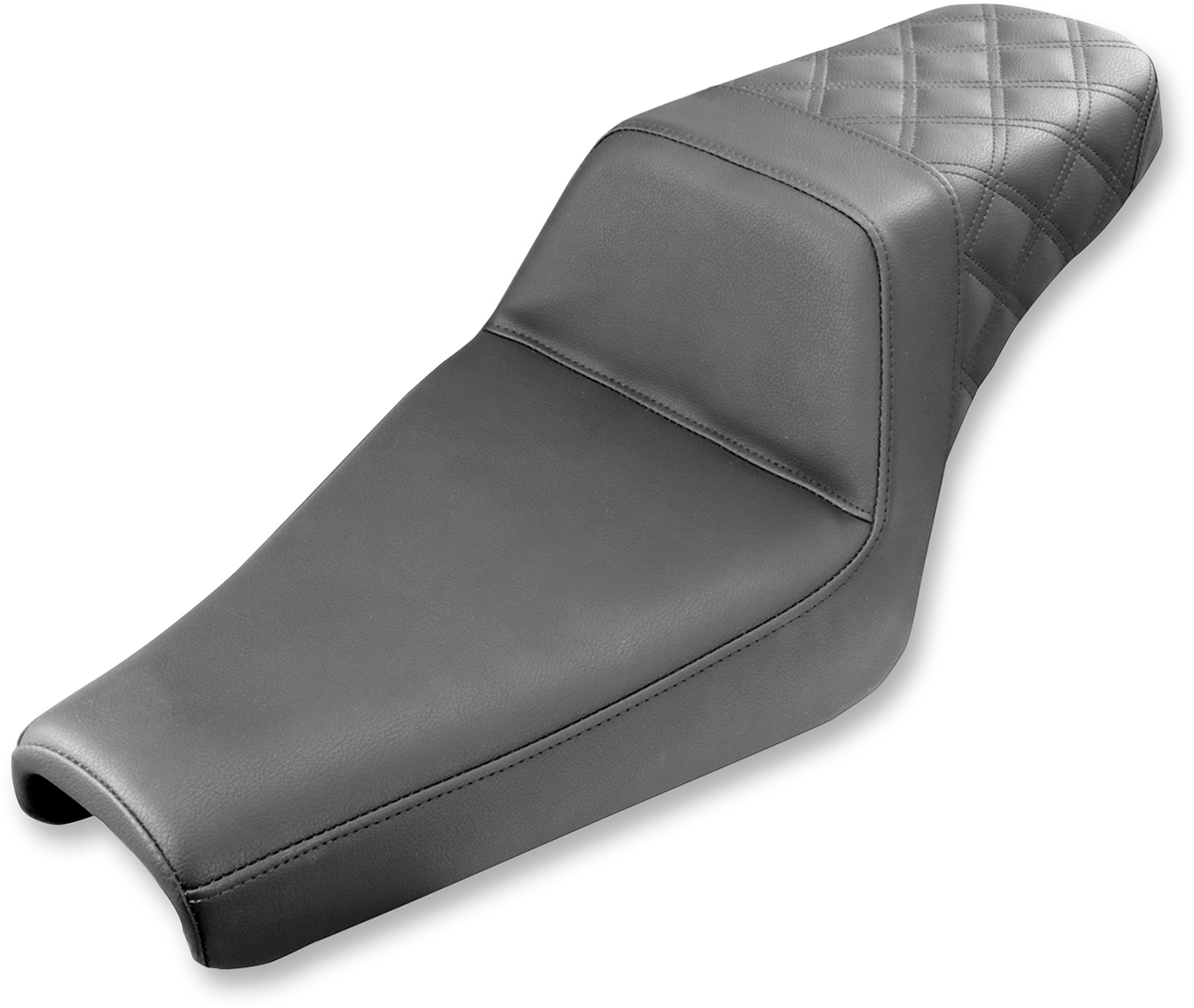 Saddlemen Step-Up Seat - Rear Lattice Stitch - Black - XL