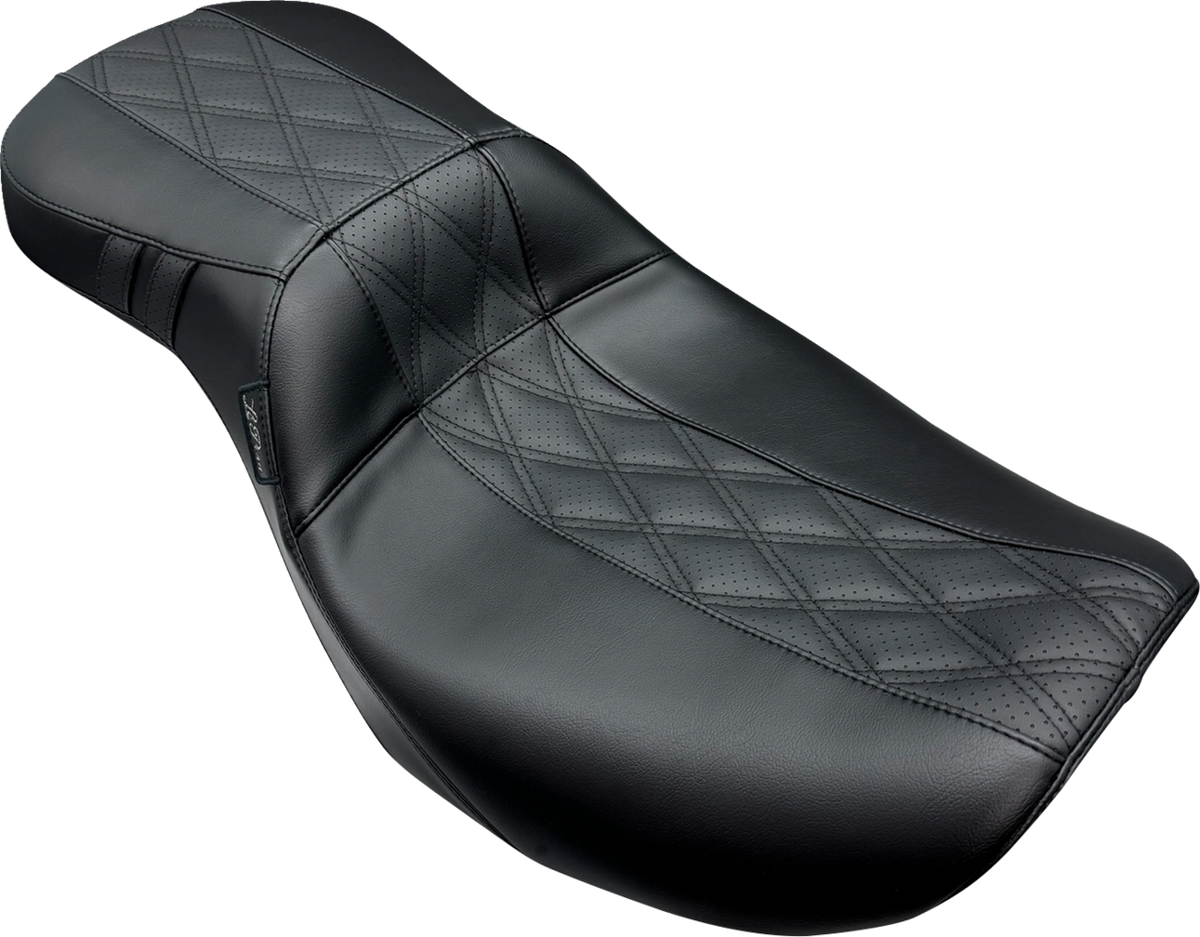 Le Pera Outcast Daddy Long Legs Seat - 2Up - W/O Backrest - GT2 Inlay - FLH/FLT '23-'25