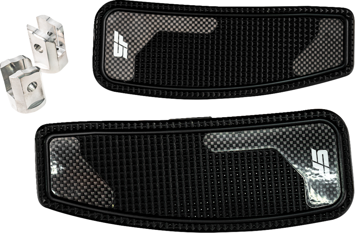 Slyfox Mini Floorboards - Black Anodized - Male Mount - M8