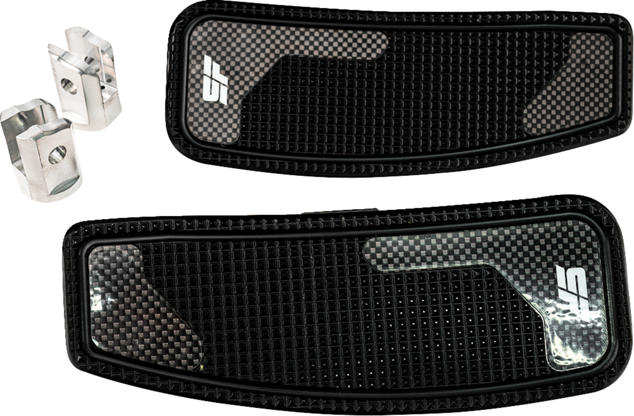 Slyfox Mini Floorboards - Black Anodized - Male Mount - M8
