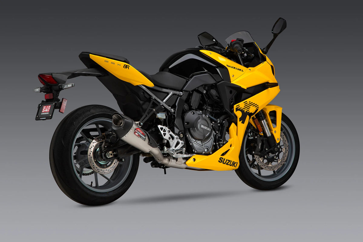 Yoshimura GSX-8S/R/T/TT 23-26 AT2 Stainless Full Exhaust, W/ Stainless Muffler