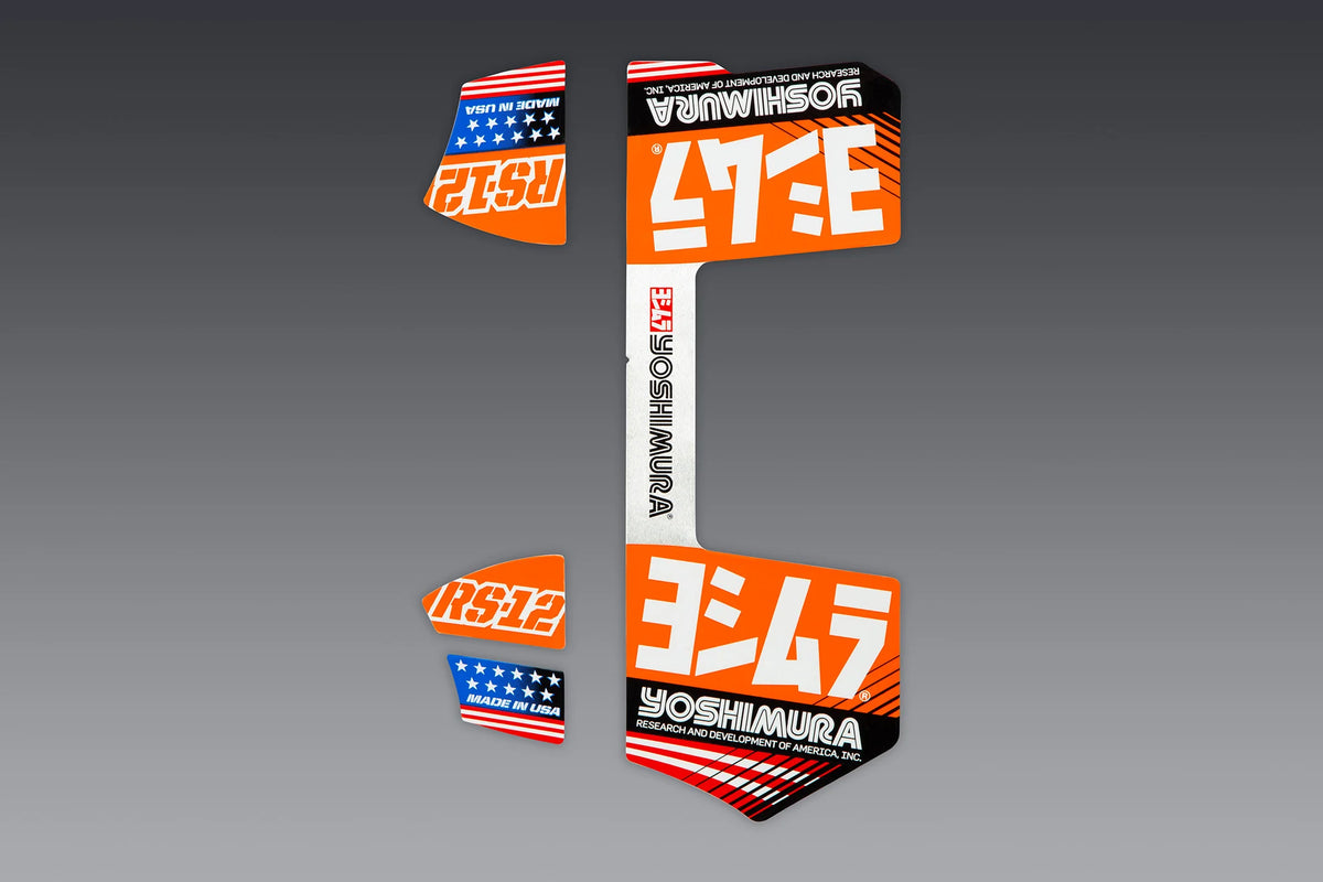 Yoshimura RS-12 OE Branded Four Piece Decal Kit - KTM