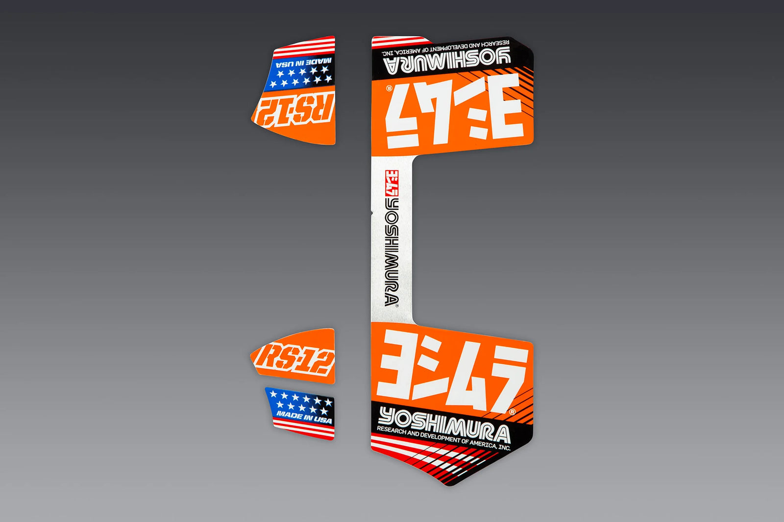 Yoshimura RS-12 OE Branded Four Piece Decal Kit - KTM